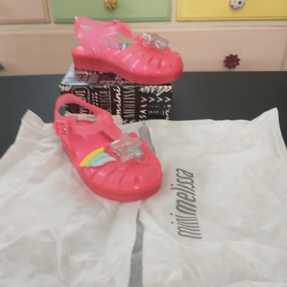 Mini Melissa Possession II glitter sandals, NIB